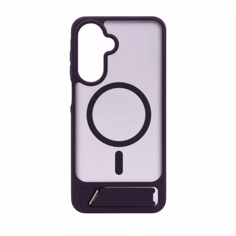 Evelatus Samsung Galaxy A17 4G / A17 5G guminis dėklas su MagSafe ir stoveliu, violetinis