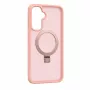 Evelatus Samsung Galaxy A17 4G / A17 5G Shield dėklas su MagSafe ir stoveliu, matinė šviesiai rožinė
