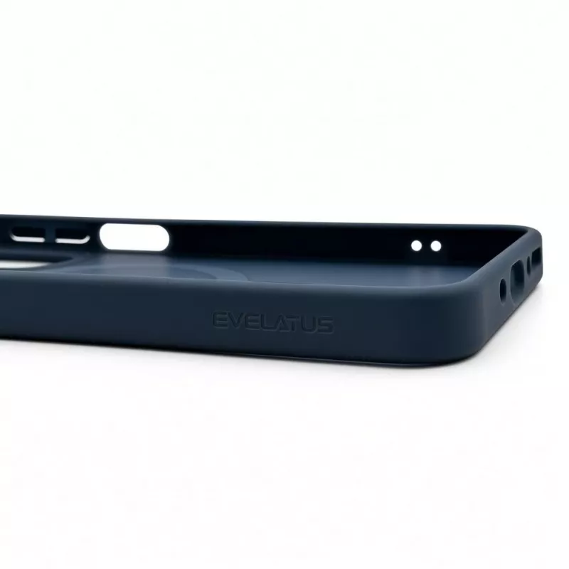 Evelatus Samsung Galaxy A17 4G / A17 5G Shield dėklas su MagSafe ir stoveliu, matinis žiedas, tamsiai mėlynas