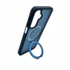 Evelatus Samsung Galaxy A17 4G / A17 5G Shield dėklas su MagSafe ir stoveliu, matinis žiedas, tamsiai mėlynas