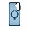 Evelatus Samsung Galaxy A17 4G / A17 5G Shield dėklas su MagSafe ir stoveliu, matinis žiedas, tamsiai mėlynas