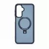 Evelatus Samsung Galaxy A17 4G / A17 5G Shield dėklas su MagSafe ir stoveliu, matinis žiedas, tamsiai mėlynas