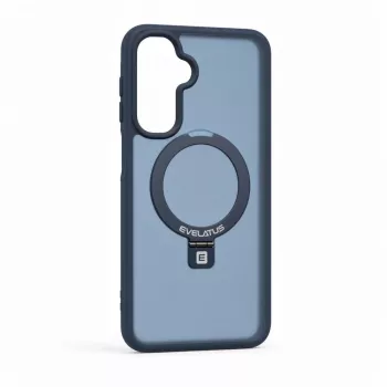 Evelatus Samsung Galaxy A17 4G / A17 5G Shield dėklas su MagSafe ir stoveliu, matinis žiedas, tamsiai mėlynas