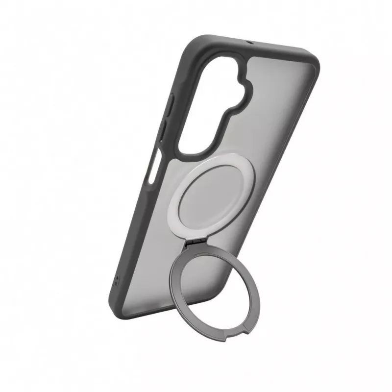 Evelatus Samsung Galaxy A17 4G / A17 5G Shield dėklas su MagSafe ir stoveliu, matinis dūminis pilkas