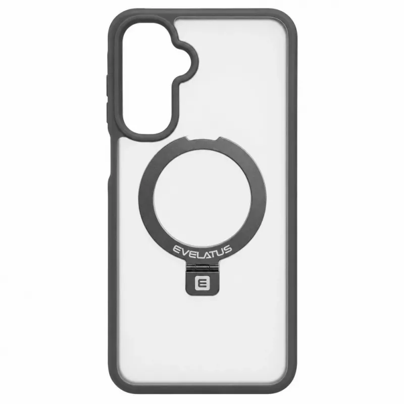 Evelatus Samsung Galaxy A17 4G / A17 5G Shield dėklas su MagSafe ir stoveliu, matinis dūminis pilkas