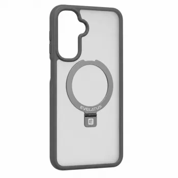 Evelatus Samsung Galaxy A17 4G / A17 5G Shield dėklas su MagSafe ir stoveliu, matinis dūminis pilkas