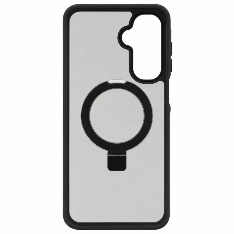 Evelatus Samsung Galaxy A17 4G / A17 5G Shield dėklas su MagSafe ir stovu, matinis juodas žiedas