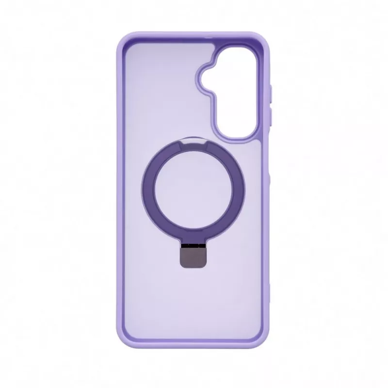 Evelatus Samsung Galaxy A17 4G / A17 5G apsauginis dėklas su MagSafe ir stoveliu, matinis žiedas, levandų violetinė