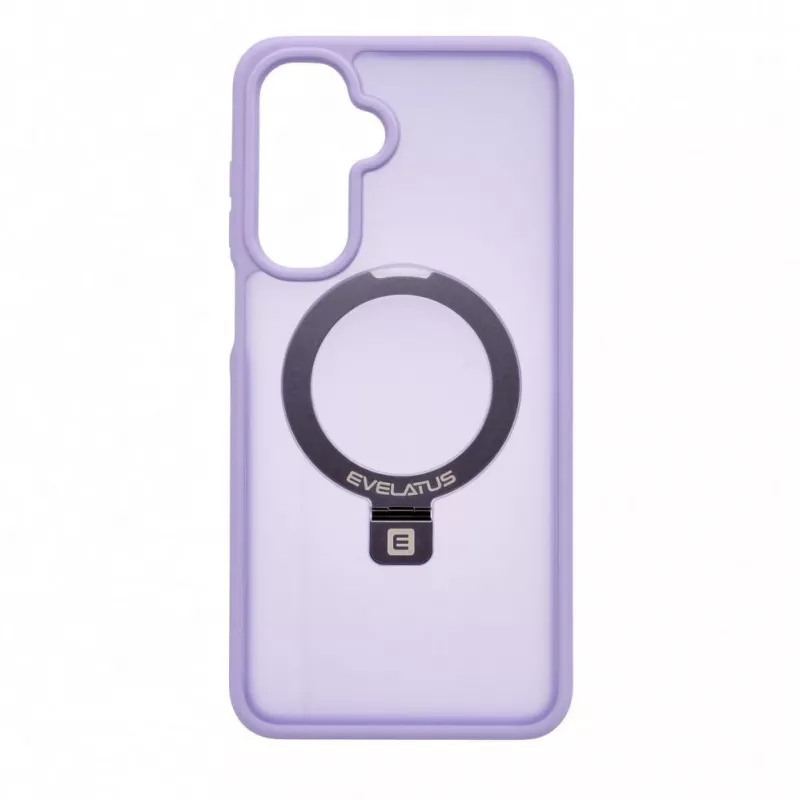 Evelatus Samsung Galaxy A17 4G / A17 5G apsauginis dėklas su MagSafe ir stoveliu, matinis žiedas, levandų violetinė