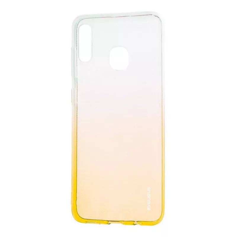 Evelatus Samsung Galaxy A20e Gradient TPU Dėklas Auksinis