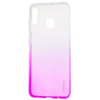 Evelatus Samsung Galaxy A20e Gradient TPU dėklas Rožinės raudonos spalvos