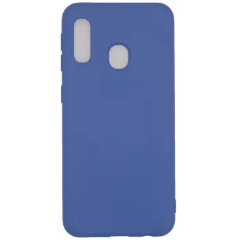 Evelatus Samsung Galaxy A20E Nano Silicone Case Soft Touch TPU Dark Blue