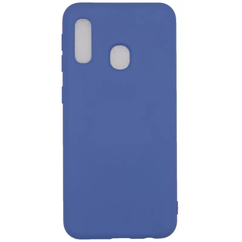 Evelatus Samsung Galaxy A20E Nano Silicone Case Soft Touch TPU Dark Blue