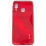 Evelatus Samsung Galaxy A20e vandens bangelių rašto pilnos spalvos galvanizuotas grūdintas stiklas ekrano apsauga raudona