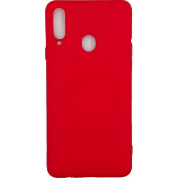 Evelatus Samsung Galaxy A20s Nano Silicone Case Soft Touch TPU Red