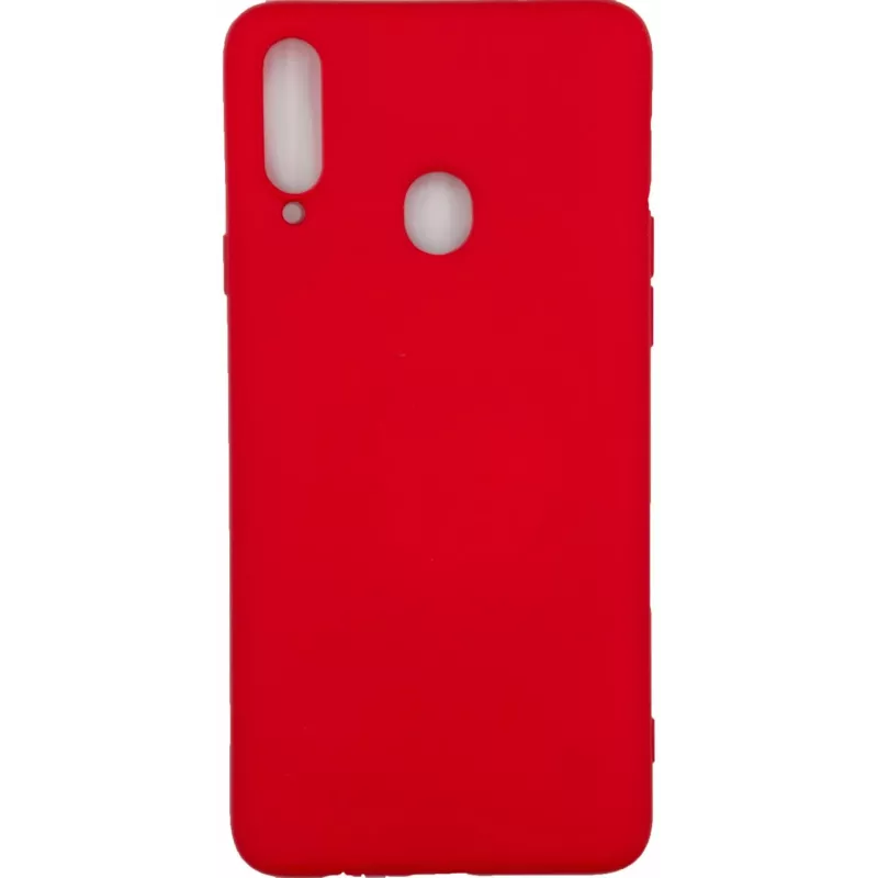 Evelatus Samsung Galaxy A20s Nano Silicone Case Soft Touch TPU Red