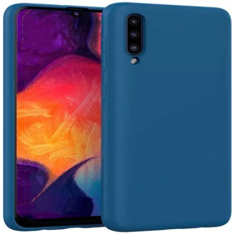 Evelatus Samsung Galaxy A30s/A50/A50s Nano Silicone Case Soft Touch TPU Dark Blue