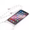 Evelatus Samsung Galaxy A30s dėklas su virvele baltomis juostelėmis permatomas