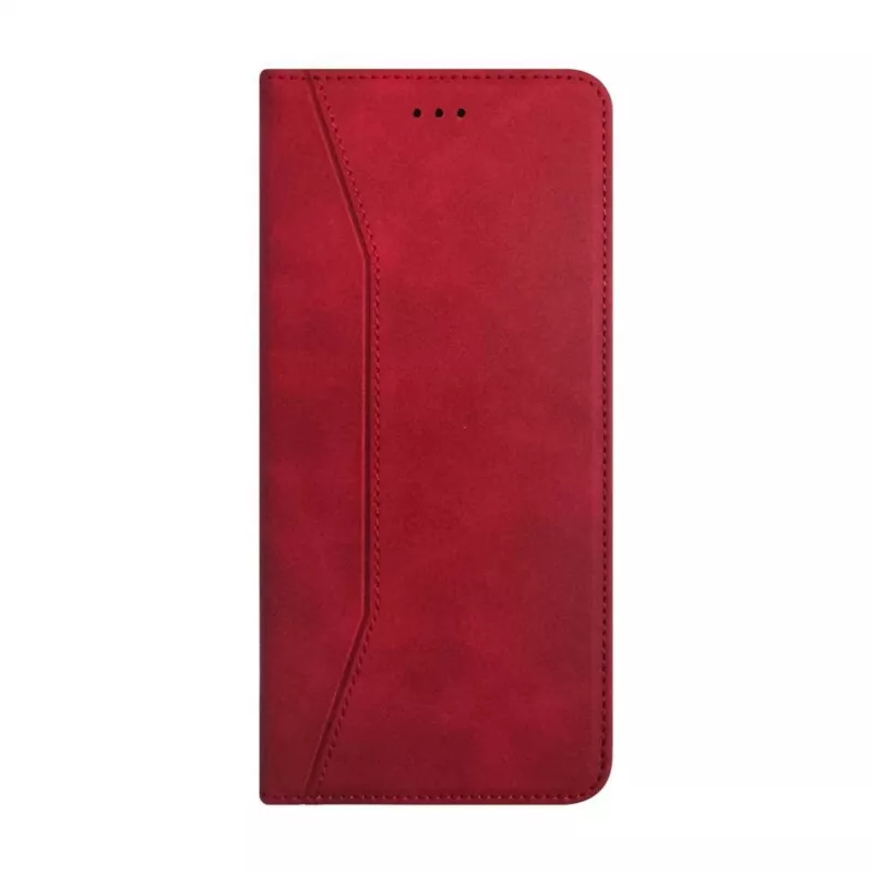 Evelatus Samsung Galaxy A35 knygos tipo dėklas su atvartu raudonas