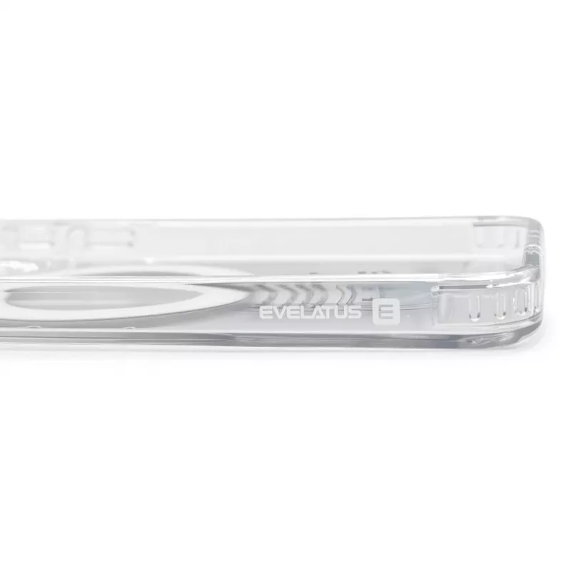 Evelatus Samsung Galaxy A37 / A36 hibridinis dėklas su MagSafe PC+TPU 360 metaliniu stoveliu, permatomas