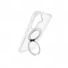 Evelatus Samsung Galaxy A37 / A36 hibridinis dėklas su MagSafe PC+TPU 360 metaliniu stoveliu, permatomas