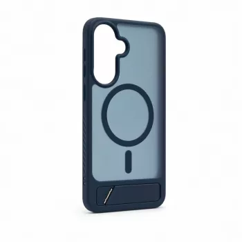 Evelatus Samsung Galaxy A37 / A36 guminis dėklas su MagSafe ir stoveliu, tamsiai mėlynas