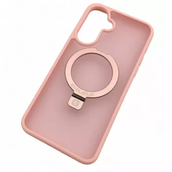 Evelatus Samsung Galaxy A37 / A36 apsauginis dėklas su MagSafe ir stoveliu, matinė šviesiai rožinė