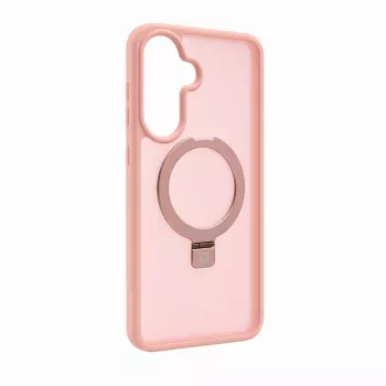 Evelatus Samsung Galaxy A37 / A36 apsauginis dėklas su MagSafe ir stoveliu, matinė šviesiai rožinė