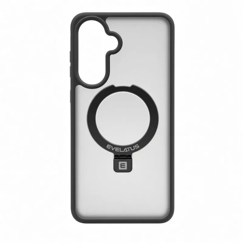 Evelatus Samsung Galaxy A37 / A36 apsauginis dėklas su MagSafe ir stoveliu, matinis, dūmų pilkas