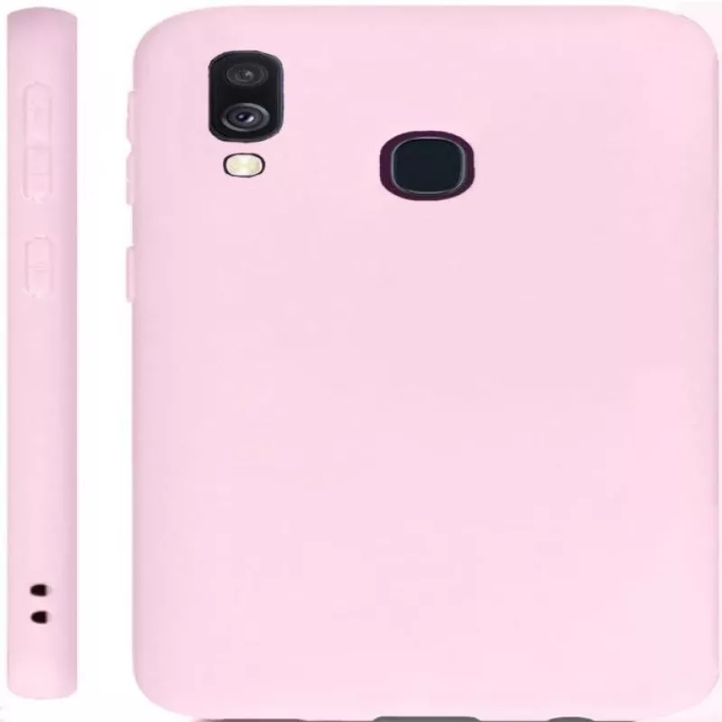 Evelatus Samsung Galaxy A40 Nano silikoninis dėklas Soft Touch TPU smėlio spalvos