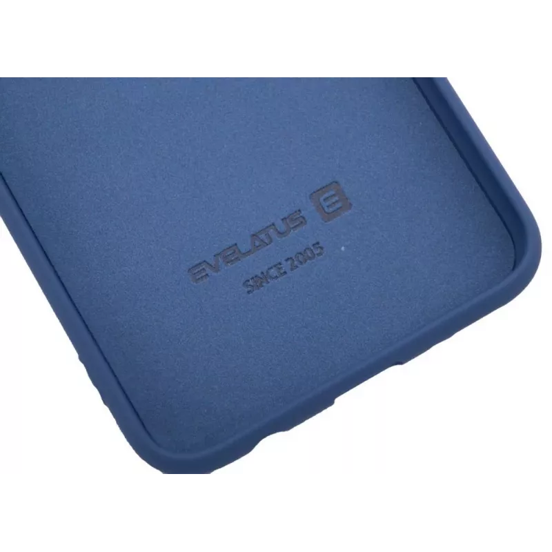 Evelatus Samsung Galaxy A40 Nano silikoninis dėklas Soft Touch TPU tamsiai mėlynas