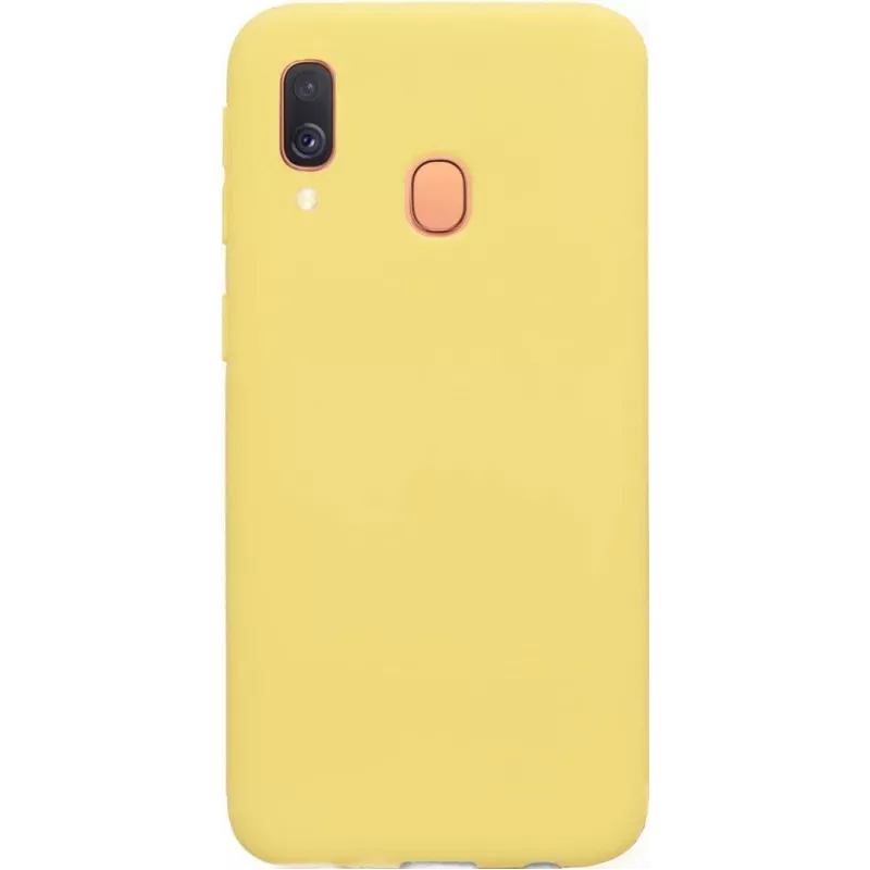 Evelatus Samsung Galaxy A40 Nano Silicone Case Soft Touch TPU Yellow