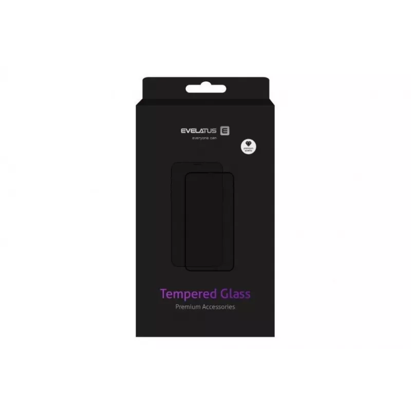 Evelatus Samsung Galaxy A41 2.5D pilno dangtelio Japan Glue grūdinto stiklo ekrano apsauga, antistatinė