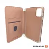 Evelatus Samsung Galaxy A41 knygelės dėklas rožinio aukso spalvos