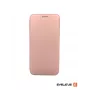 Evelatus Samsung Galaxy A41 knygelės dėklas rožinio aukso spalvos