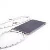 Evelatus Samsung Galaxy A50s dėklas su virvele White Stripes permatomas