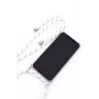 Evelatus Samsung Galaxy A50s dėklas su virvele White Stripes permatomas