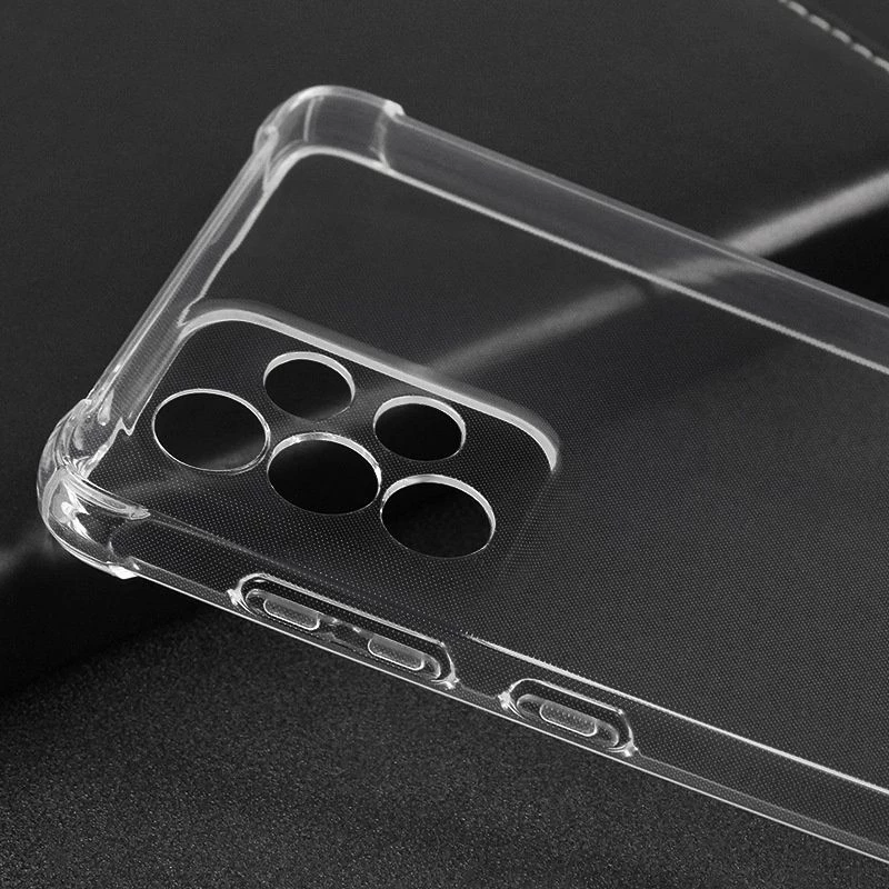 Evelatus Samsung Galaxy A53 5G karinės klasės smūgiams atsparus silikoninis dėklas TPU permatomas