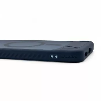 Evelatus Samsung Galaxy A57 guminis dėklas su MagSafe ir kojelė, tamsiai mėlynas