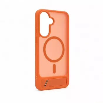 Evelatus Samsung Galaxy A57 guminis dėklas su MagSafe ir stoveliu, oranžinis