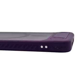 Evelatus Samsung Galaxy A57 guminis dėklas su MagSafe ir kojelė, violetinė