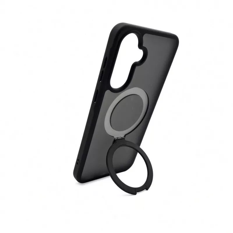 Evelatus Samsung Galaxy A57 apsauginis dėklas su MagSafe ir stovu, matinis juodas
