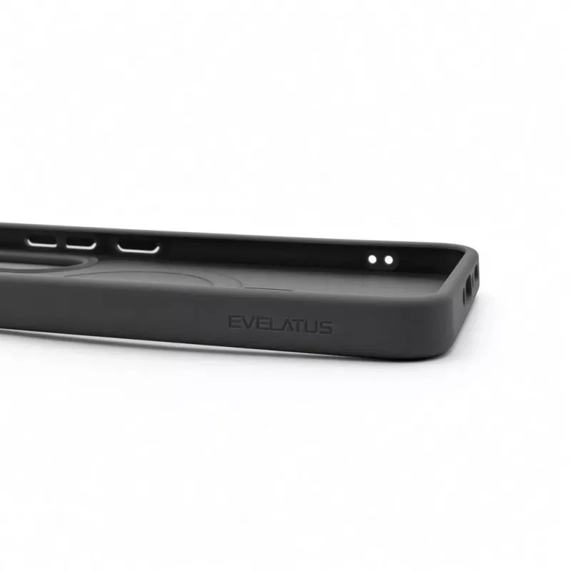 Evelatus Samsung Galaxy A57 apsauginis dėklas su MagSafe ir stoveliu, matinis žiedas, dūminė pilka