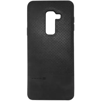 Evelatus Samsung Galaxy A6+ (2018) TPU Back Cover su metaline plokštele magnetiniam laikikliui automobilyje, juoda
