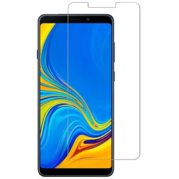 Evelatus Samsung Galaxy A9 2018 0.33mm Flat Clear Tempered Glass Screen Protector su Japan Glue, Anti-Static