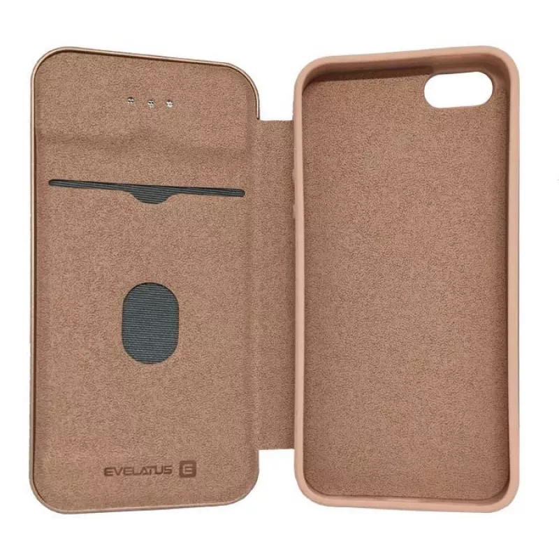 Evelatus Samsung Galaxy J6 (2018) knyginis dėklas Rožinis auksas