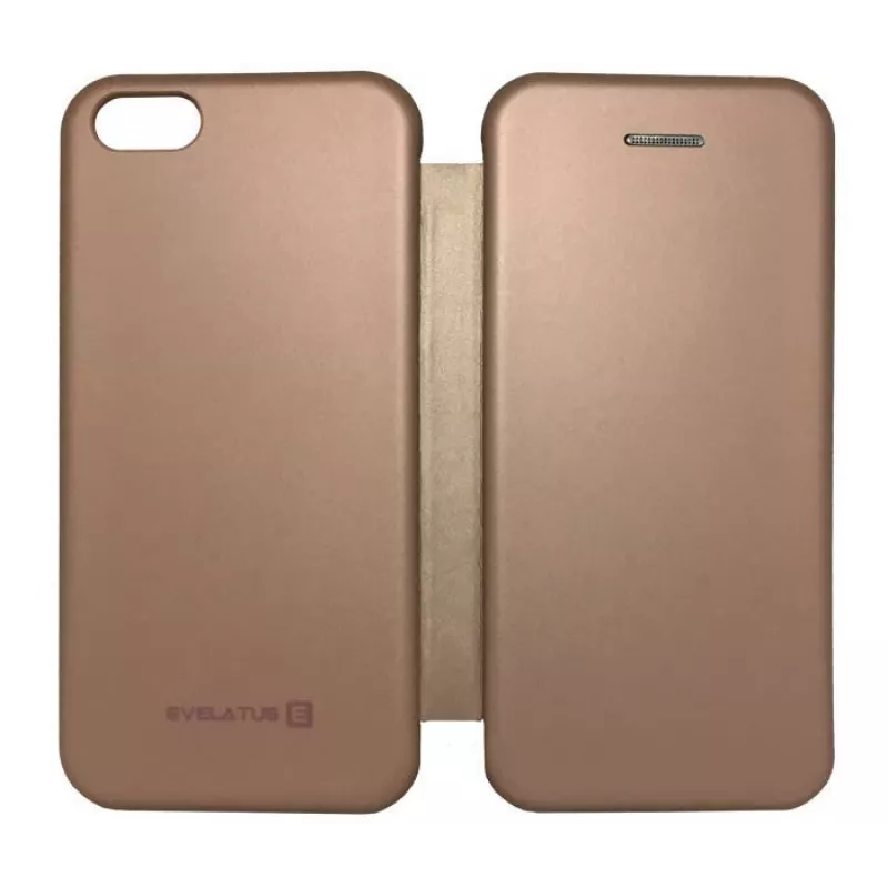 Evelatus Samsung Galaxy J6 (2018) knyginis dėklas Rožinis auksas