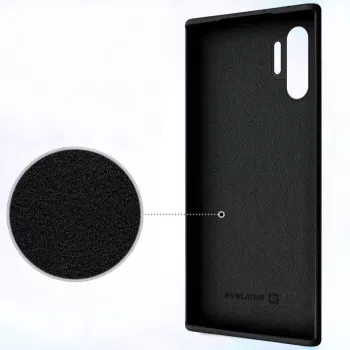 Evelatus Samsung Galaxy Note 10 Plus Premium Soft Touch silikoninis dėklas juodos spalvos