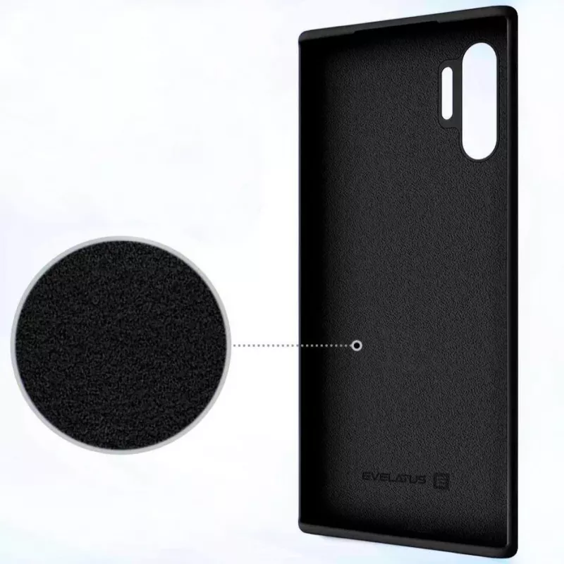 Evelatus Samsung Galaxy Note 10 Plus Premium Soft Touch silikoninis dėklas juodos spalvos