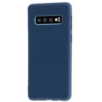 Evelatus Samsung Galaxy S10+ Nano Silicone Case Soft Touch TPU Dark Blue